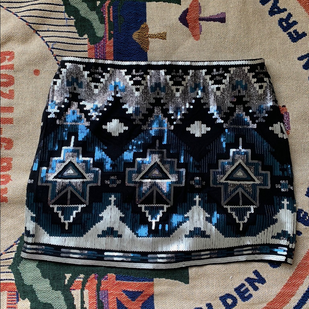 Sequin Pattern Skirt
